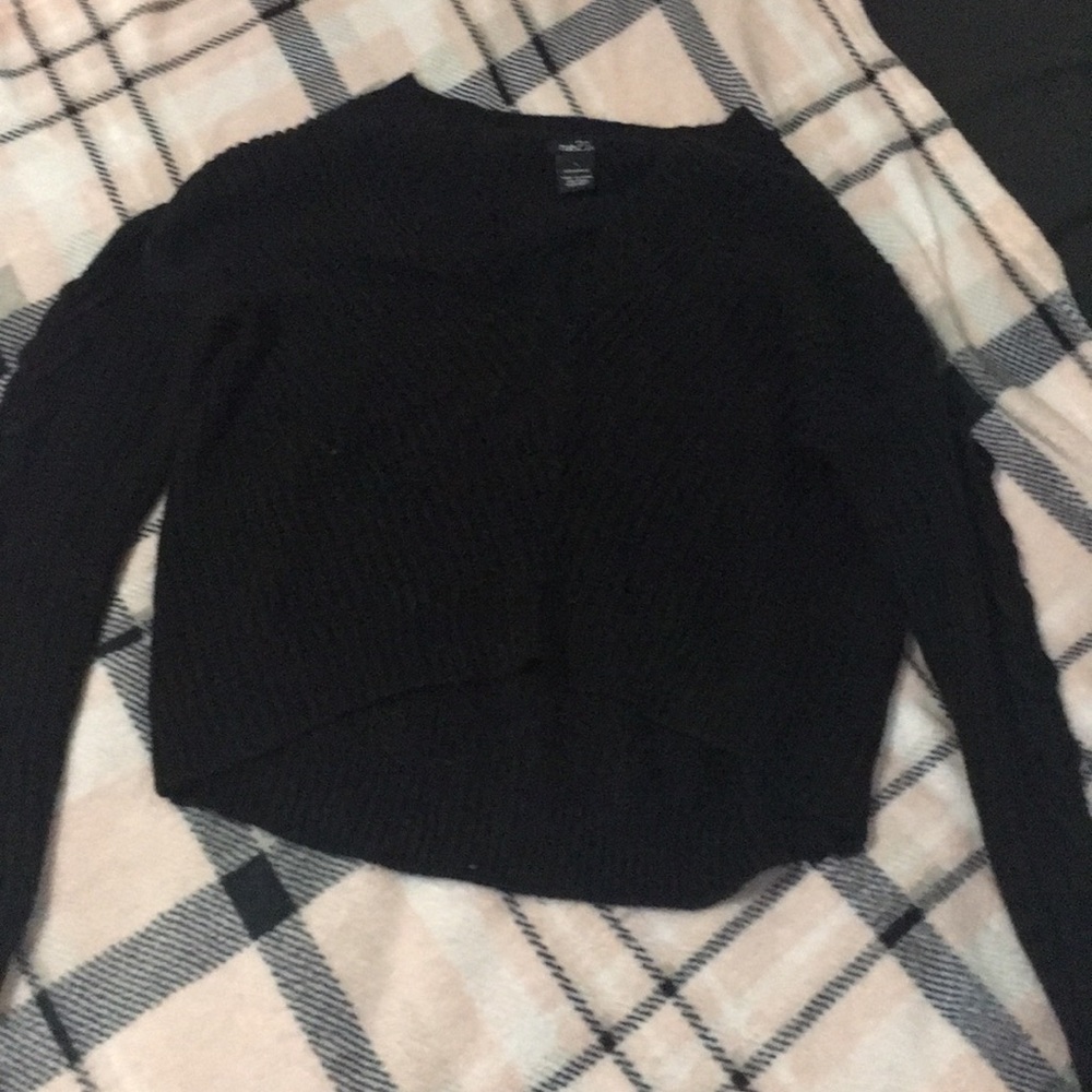 All black sweater